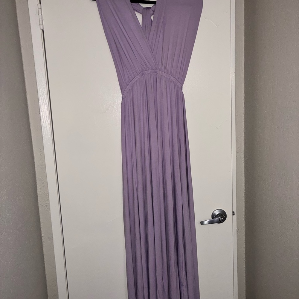 Elegant Lavender Multi-Wear Maxi Dress